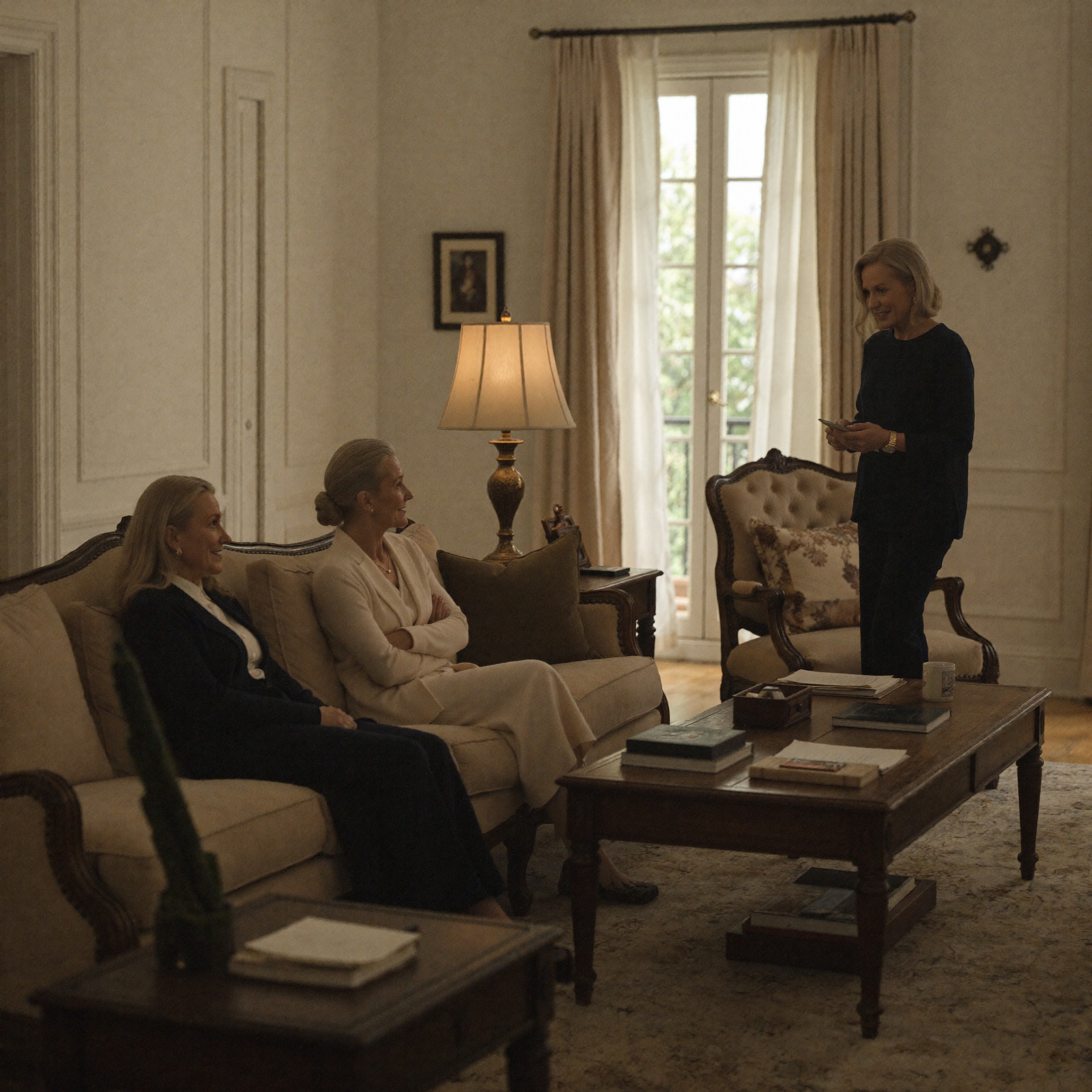 BONJOUR live-in caregiver at the entry of a New Jersey home providing continuous companionship